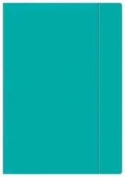 Teczka z gumką Pap A4 Int Turkus Fluo Fol A, cena za 1 szt