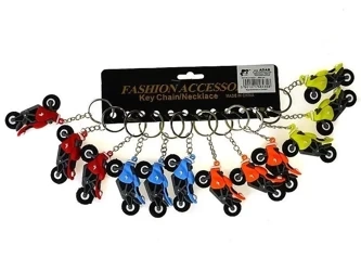 Brelok silikonowy motocykl 12szt - ADAR