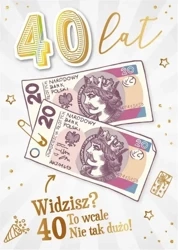 Karnet Urodziny 40 - Armin Style