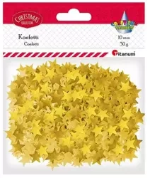 Konfetti gwiazdki 30g złote - Titanum