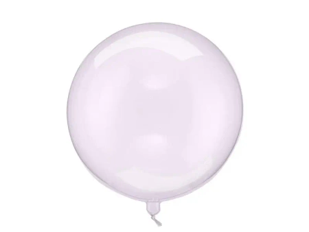 Balon Kula transparentny fioletowy 40cm - PartyDeco