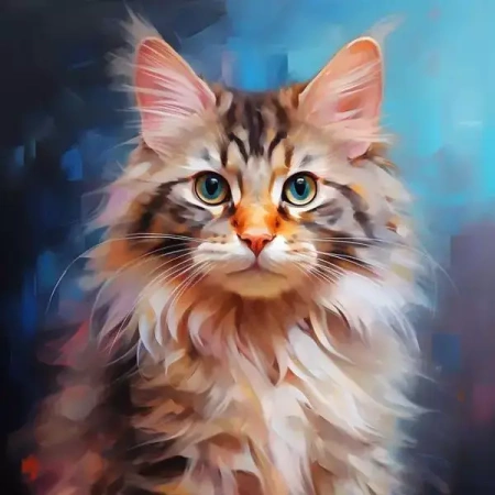 Diamentowa mozaika Kot portret 30x40cm 2000707