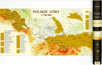 Mapa zdrapka - Polskie Góry 1:700 000 - praca zbiorowa