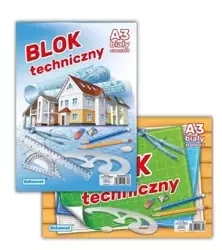 Blok techniczny A3/10K 160g biały (10szt) - InSpiria