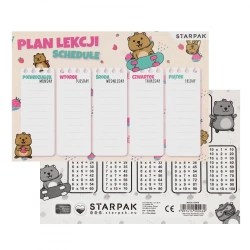 Plan Lekcji z Tabliczką Mnożenia A5 Kuoka A 25 Starpak 572479