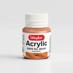 Farba akrylowa metaliczna Miedź 20ml - Ideyka