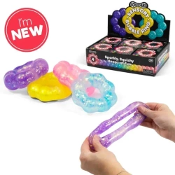 Gniotek Ring antystresowy z brokatem - One for Fun