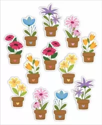 Dekoracje okienne dwustronne - Kwiatki... 12szt - LearnHow