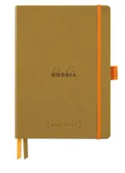 Notes Rhodia Rhodiarama Goalbook gold A5 - kropki - Softcover - Rhodium Inc.