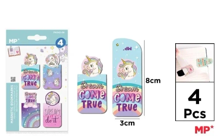 Zakładki magnetyczne Jednorożce 4szt - MP Main Paper