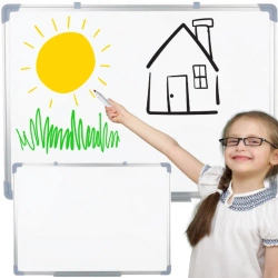 Tablica magnetyczna do zawieszenia 45x60cm biała - Leantoys