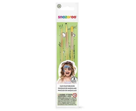 Zestaw 3 pędzli do malowania twarzy - Godan