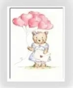 Karnet B6 Misiowa z balonami - Henry