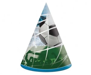 Czapeczki papierowe Soccer Fans 6szt - Godan