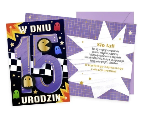 Karnet Urodziny 15 - Kukartka