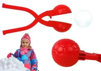Śnieżkomat maszynka do kulek piłki 20x5x5cm czerw. - Leantoys