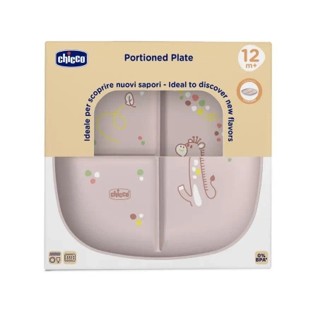 Talerz 3-dzielny beżowy 12m+ - Chicco