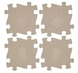 Mata podłogowa sensoryczna 16 el. Magic Set Beż - Askato