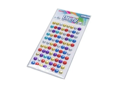 Dżety samoprzylepne kolorowe 8mm 88szt - Brewis