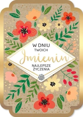 Karnet Imieniny - Kukartka