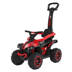 Jeździk Mega dziecięcy z rączką czerwony - Baby Mix