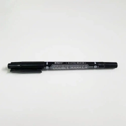 Marker dwustronny czarny Double (12szt) M&G