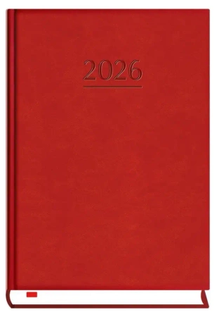 Terminarz 2026 B6 dzienny powszechny bordowy - praca zbiorowa