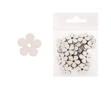 Dekoracja drewniana 24szt Kwiat 2 - Cresco