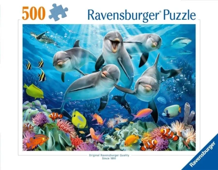 Puzzle 2D 500 Delfiny - Ravensburger