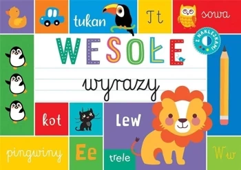 Wesołe wyrazy. Blok z tekturą - praca zbiorowa