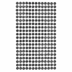 Kryształki samoprzylepne black 6mm 260szt - Dalprint