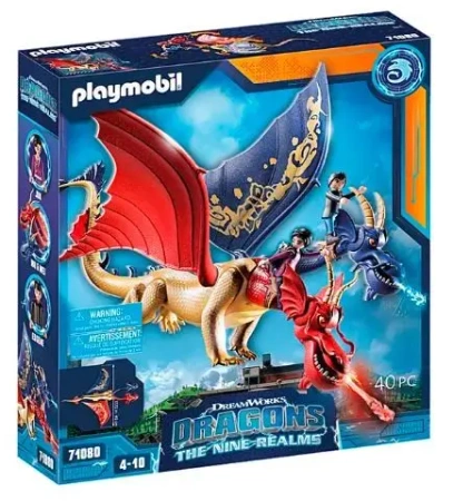Zestaw z figurkami Dragons: The Nine Realms - Wu & Wei i Jun 71080 - Playmobil