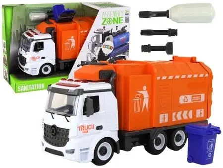 Śmieciarka sorter do skręcania z dźwiękiem - Leantoys