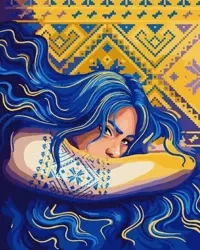 Malowanie po numerach -Barwy mojego narodu 40x50cm - Ideyka