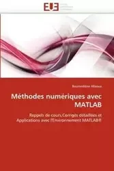 Méthodes numériques avec matlab - ALLAOUA-B