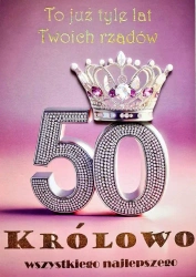 Karnet Urodziny 50 3K - YEKU