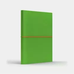 Notatnik B6 Fun S linia jasnozielony/pomarańczowy - Like U