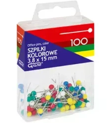 Szpilki kolorowe 3,8x15mm GRAND