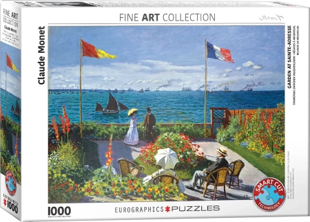 Puzzle 1000 elementów. Ogród w Sainte-Adress, Claude Monet - Eurographics