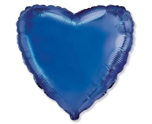 Balon foliowy 46cm Serce niebieski - Godan