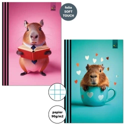 Zeszyt A5/32K kratka 90g Kapibara (10szt) - Bee-bee