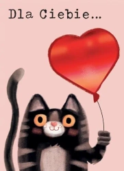 Karnet B6 Kot z balonem - Henry