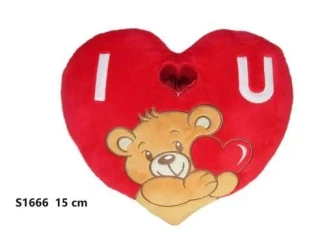 Poduszka Serce miś 15cm - Sun-Day
