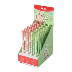 Długopis wymaz Soft Animals Sowa nieb (24szt) M&G
