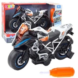 Motor wyścigowy do skręcania czarny - Leantoys