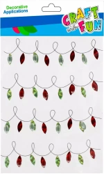 Ozdoba Bn Ornament samoprzylepna Lampiony 4szt Cf12/288