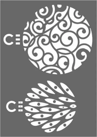 Szablon A6 Bombki - Herma