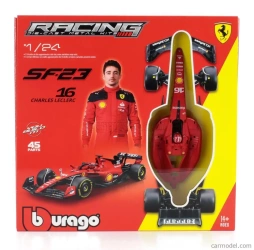 BBURAGO BOLID F1 Ferrari SF-23 Charles Leclerc 1:24 BBURAGO DO ZŁOŻENIA - Bburago