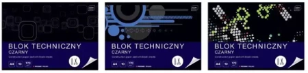 Blok techniczny czarny A4/10K (10szt) - INTERDRUK