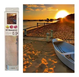 Mozaika diamentowa zachód słońca na plaży M45318 - SWEDE